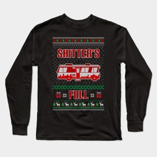 Shitter's was Full Ugly Sweater Knitted Long Sleeve T-Shirt